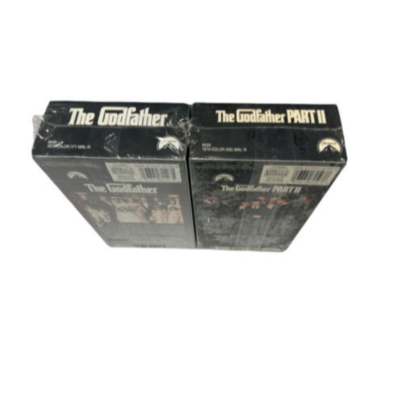The Godfather Part 1 & 2 VHS Release 8049 8459 NEW & Sealed Watermarked HTF - Picture 3 of 6
